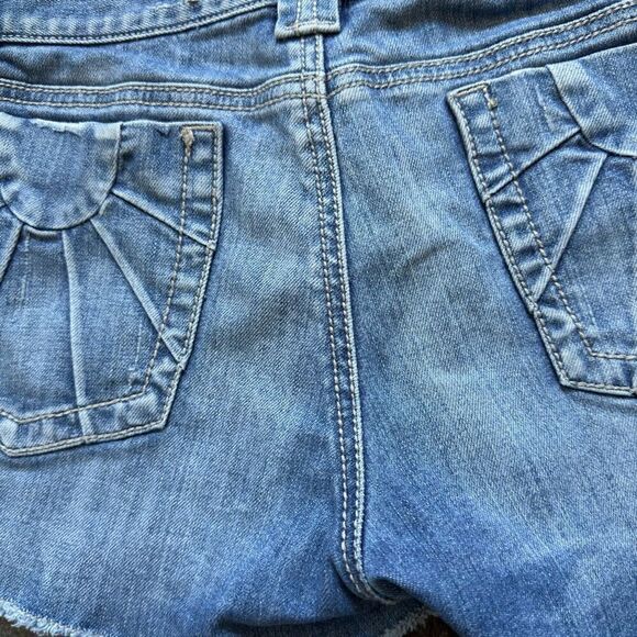 Billabong Women’s Denim Shorts Juniors Size 9 Cotton Blend Grunge Distressed - Picture 8 of 15